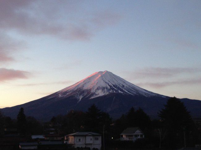 富士山の麓　河口湖で温泉