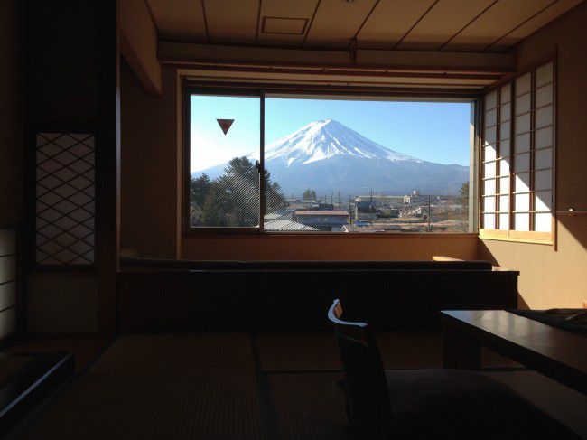 一日中綺麗に富士山が見えます。