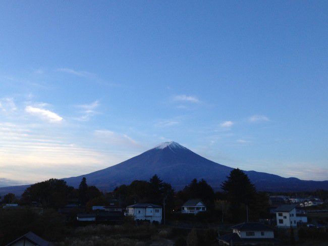 秋　富士山　紅葉