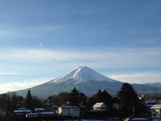 真冬の河口湖