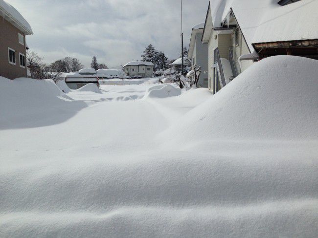 河口湖大雪