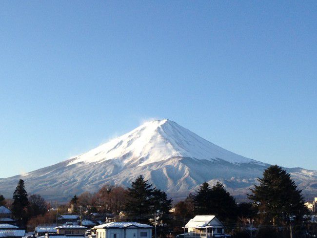 三月の綺麗な富士山