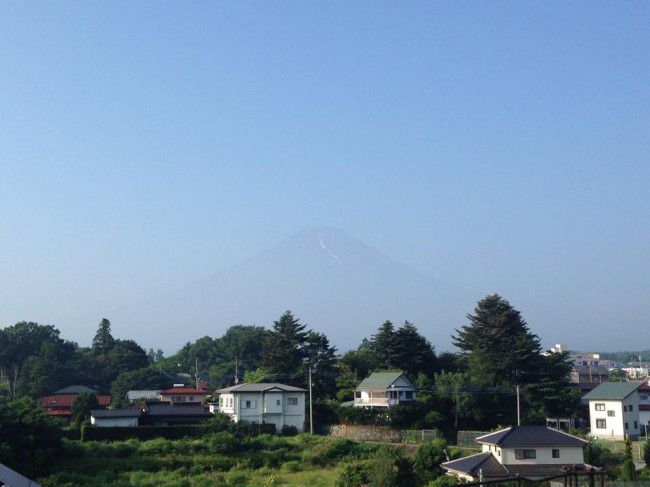 夏休み　富士山　河口湖　旅行