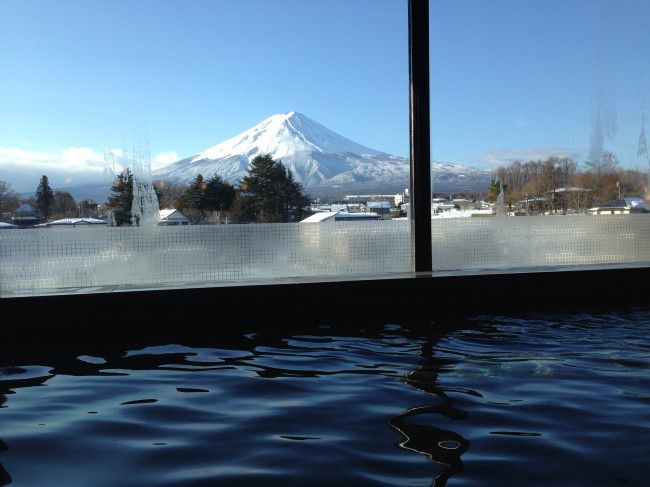 富士山の見える宿