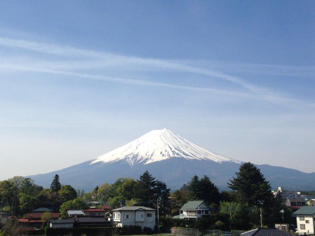 富士山の見える宿