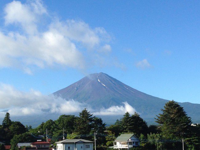 夏休み　旅行　富士山