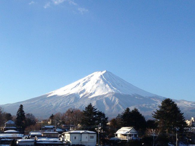 河口湖温泉　富士山