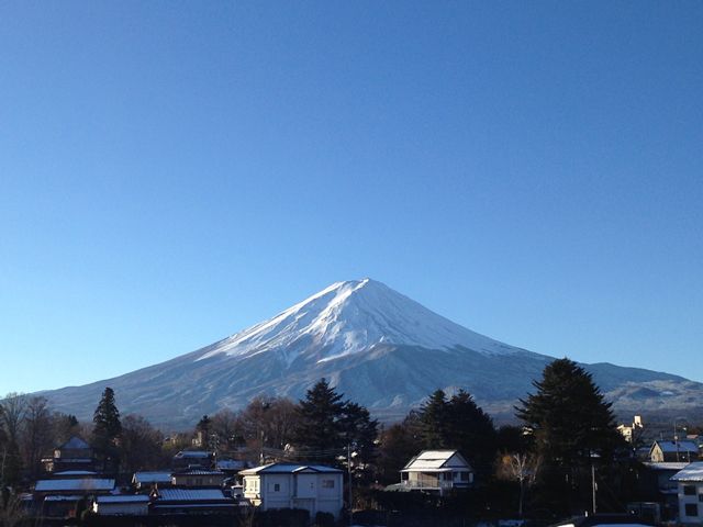 河口湖温泉　富士山