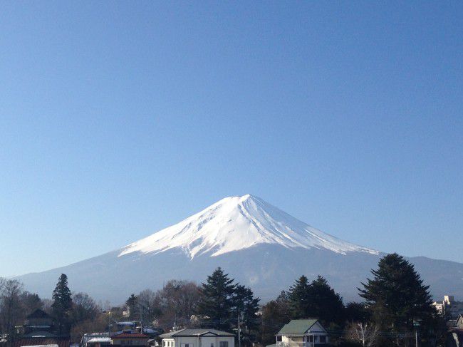 三月の富士山