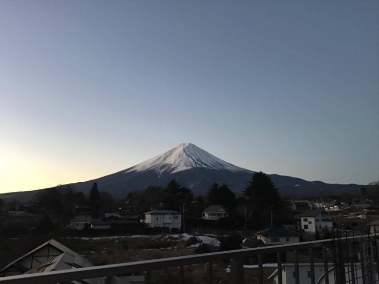 大池ホテルからの富士山